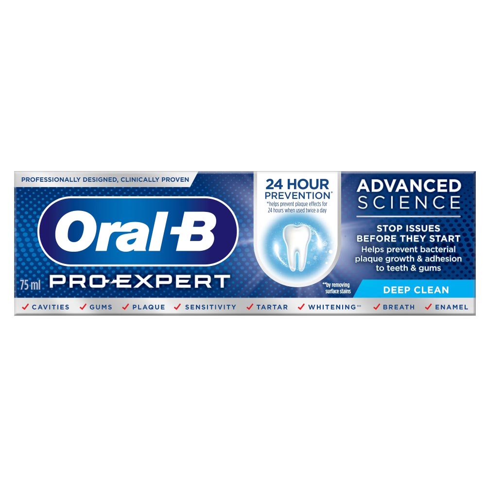 half acht Trots leeuwerik Oral-B Pro-Expert Advanced Science Deep Clean Toothpaste 75ml | Wilko