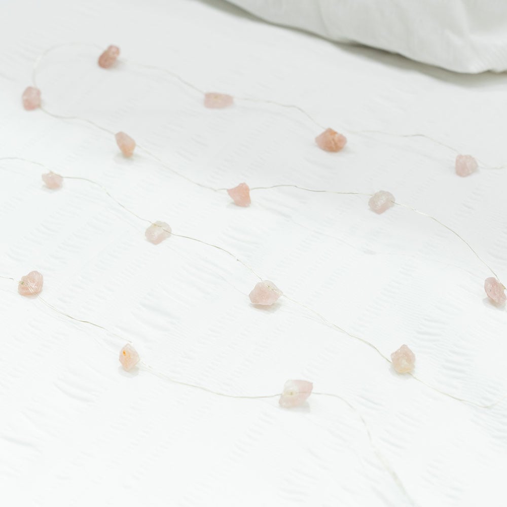 ValueLights Crystal Wellness 2.3m Rose Quartz LED Fairy String Light Image 4