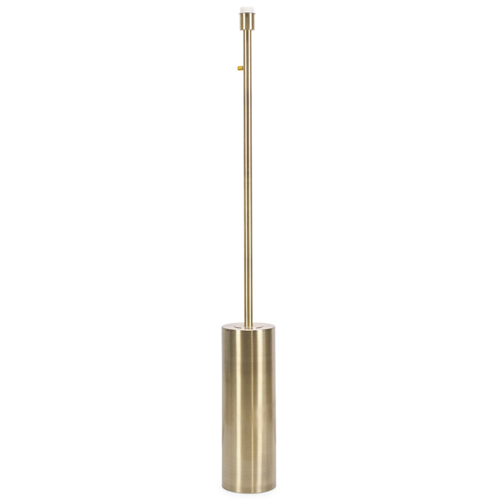 ValueLights Lexy Antique Brass Dimmable Floor Lamp Base Image 1