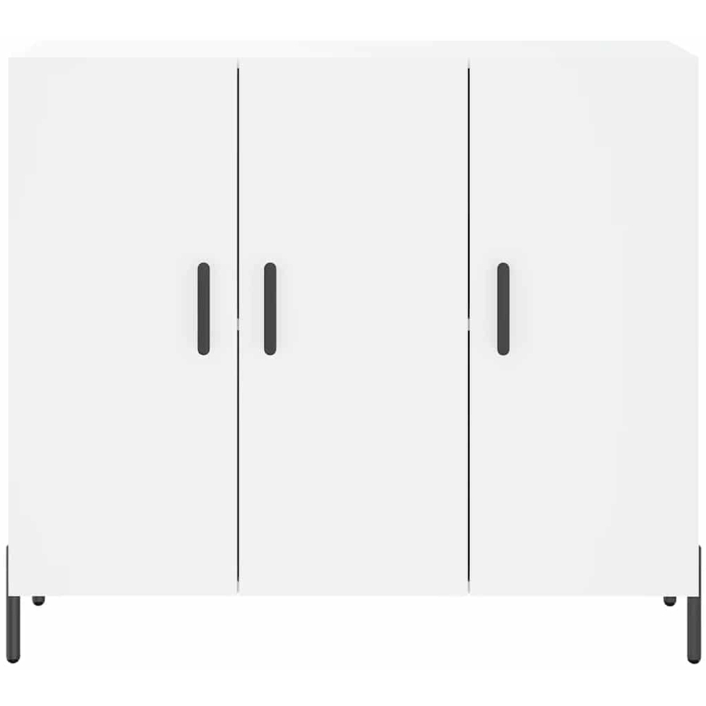 vidaXL 3 Drawer White Sideboard Image 6