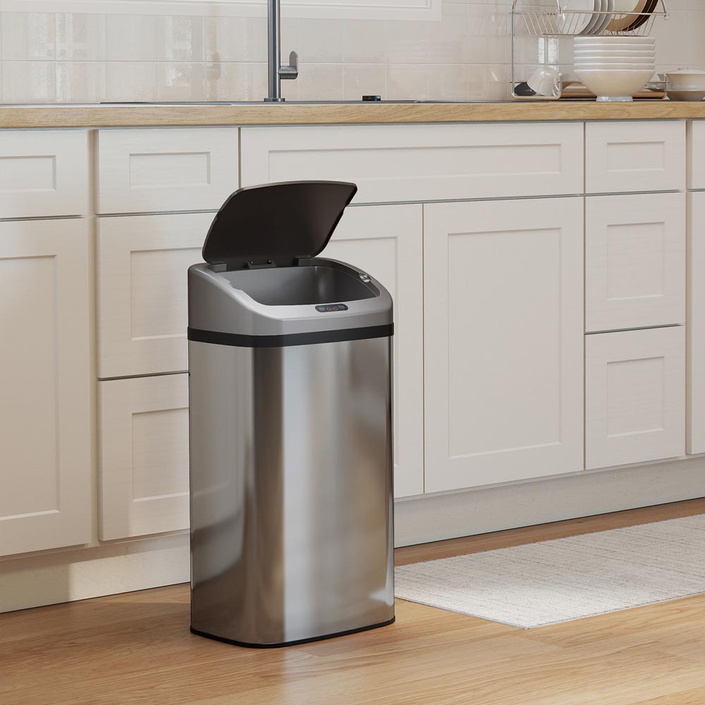 HOMCOM Stainless Steel Sensor Kitchen Bin 48L Image 5