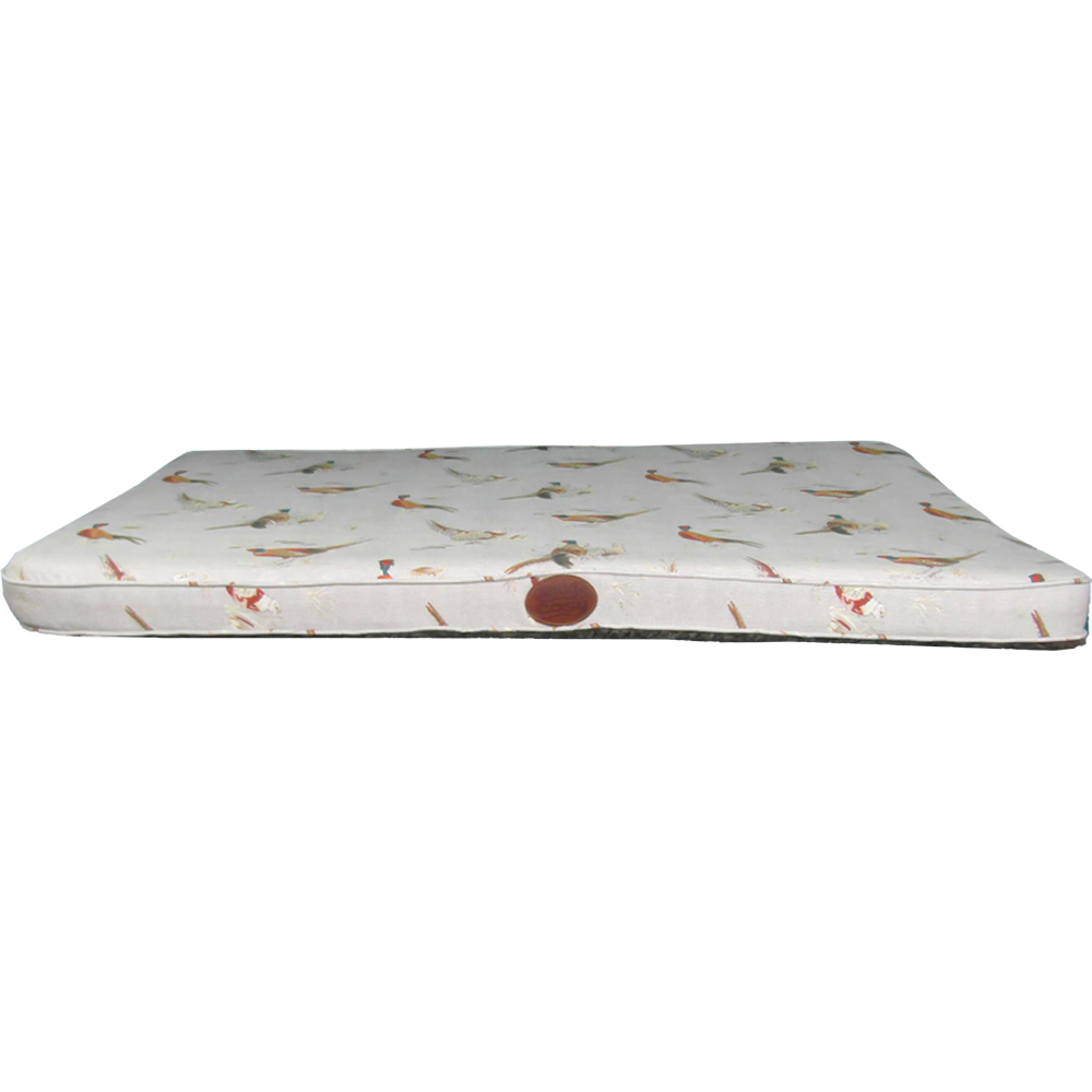 Snug and Cosy Large Pheasant Memory Foam Pet Lounger Bed Image 1