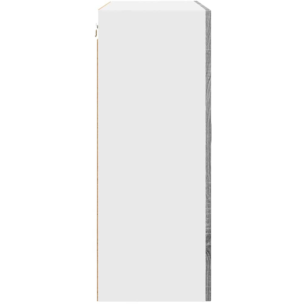 vidaXL 2 Glass Door Grey Sonoma Kitchen Wall Cabinet Image 6