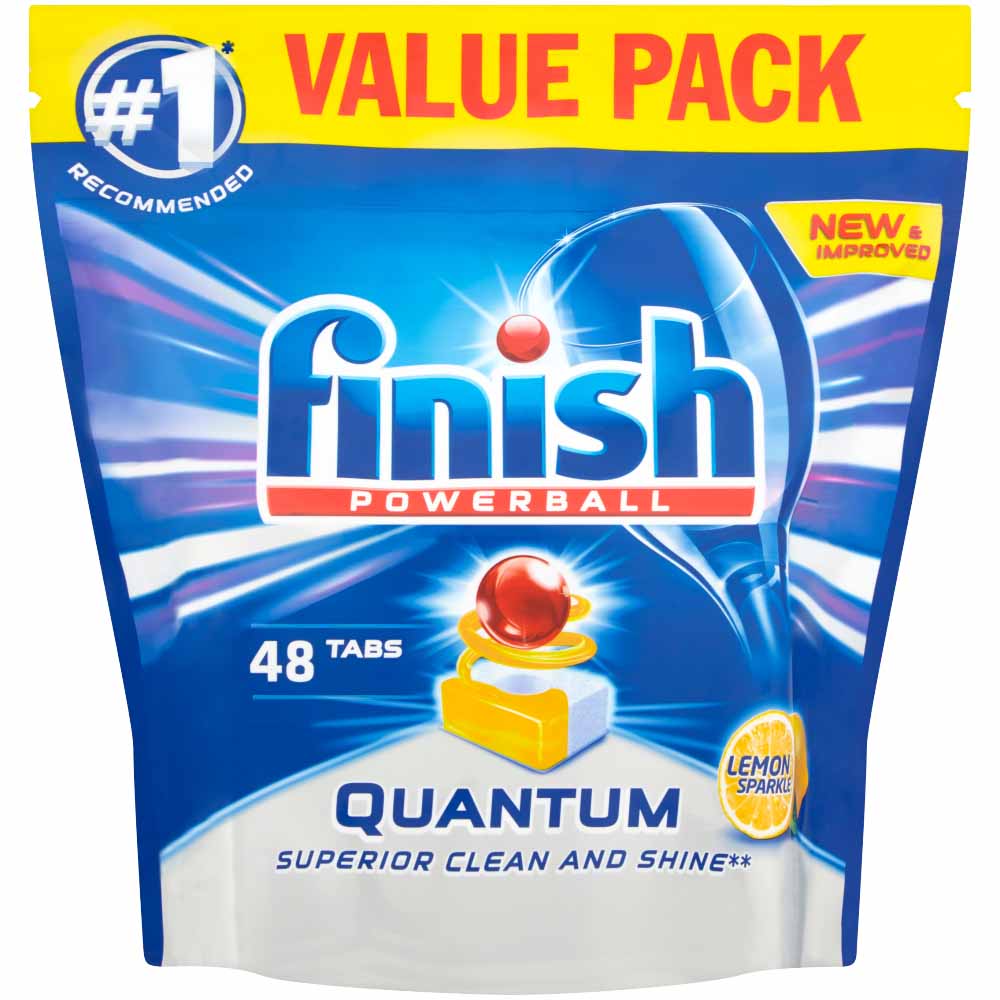Finish Quantum Max Dishwasher Tablets 48 pack Image 1