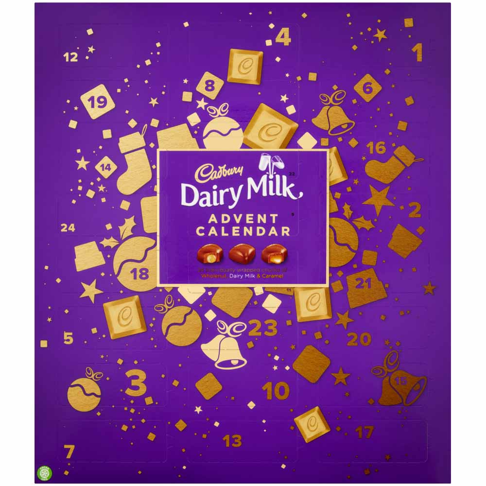 Cadbury Dairy Milk Chocolate Chunks Advent Calendar 258g Wilko
