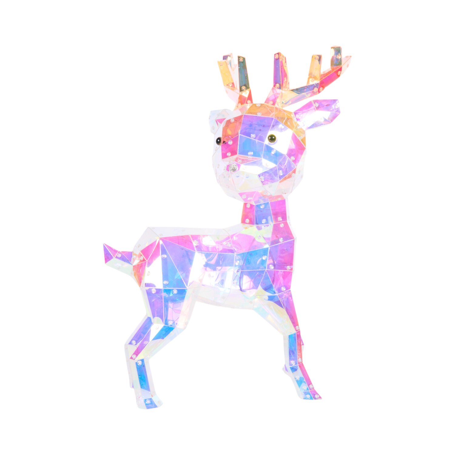 Iridescent Diamante Nose Reindeer Image 1