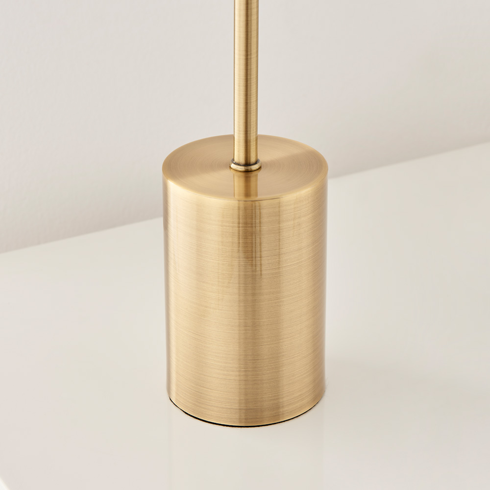 Furniturebox Corey Pink Glass Brass Table Lamp Image 4