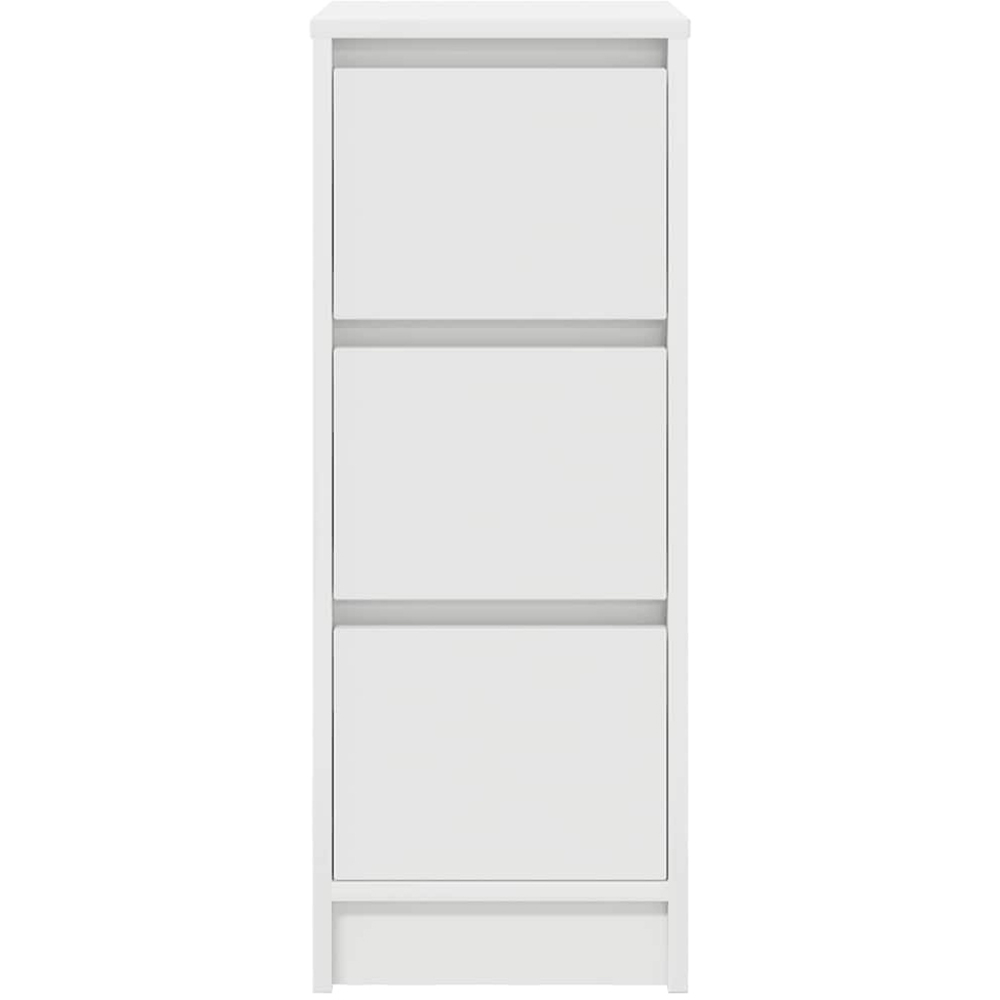 vidaXL 3 Drawer White Sideboard Image 6
