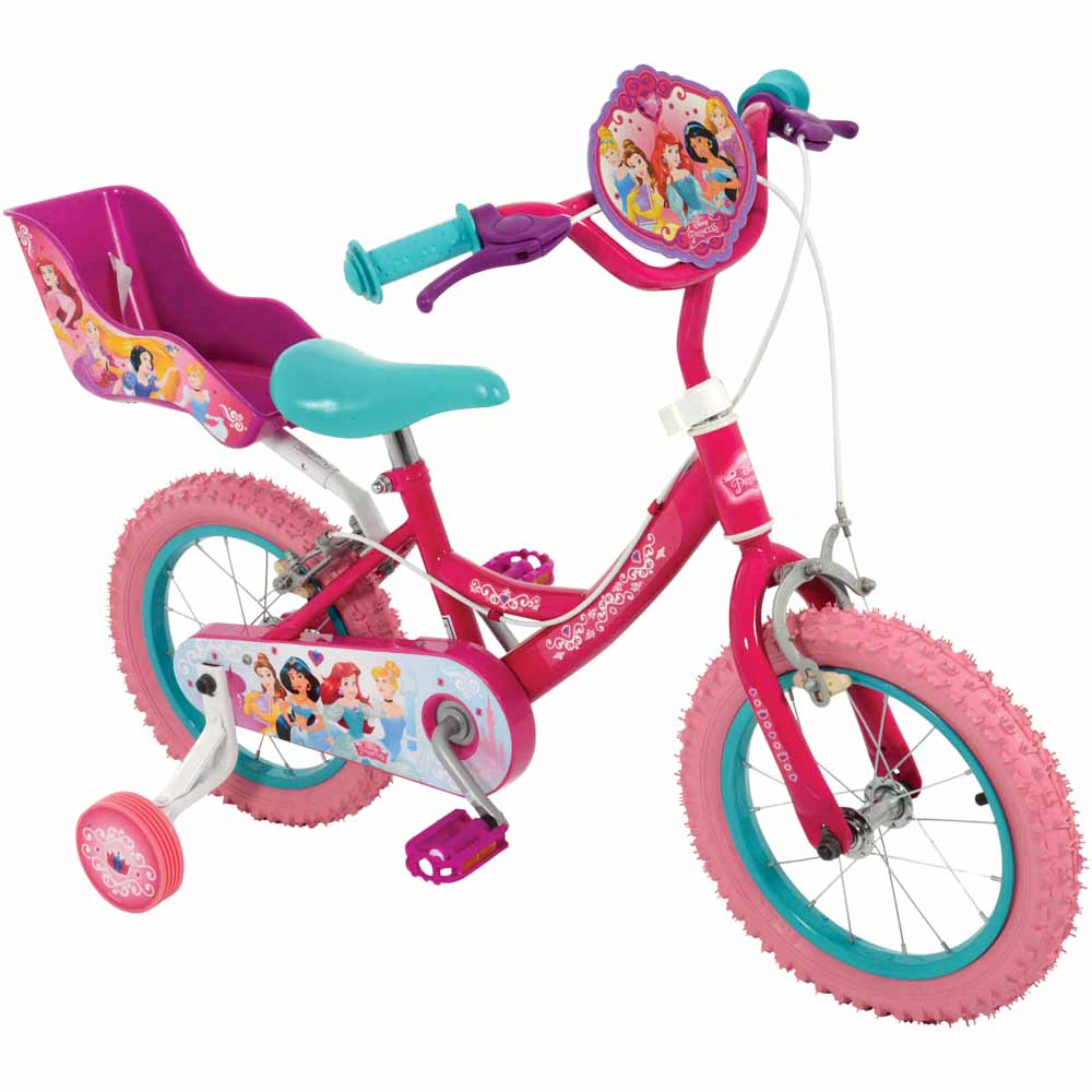 Disney Princess 14in Bike Steel, Plastic  - wilko