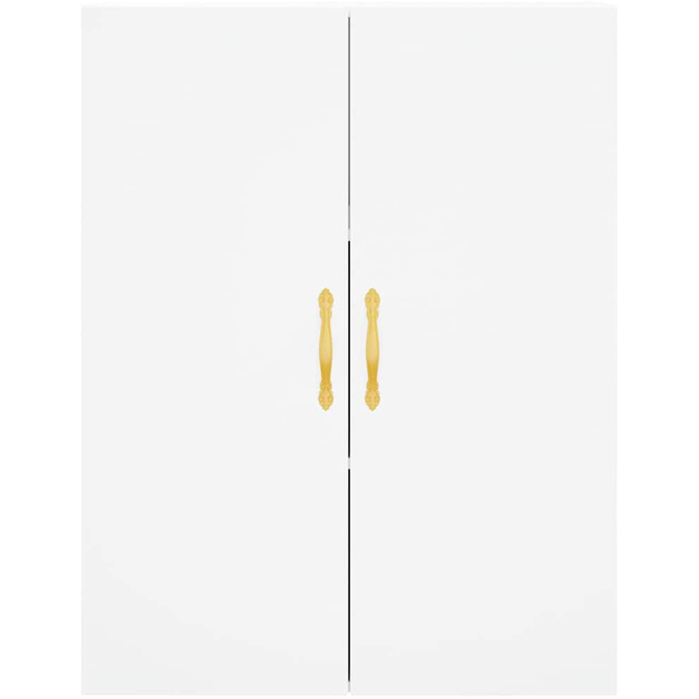 vidaXL 3 Door 3 Drawer White Highboard with Metal Legs Image 6