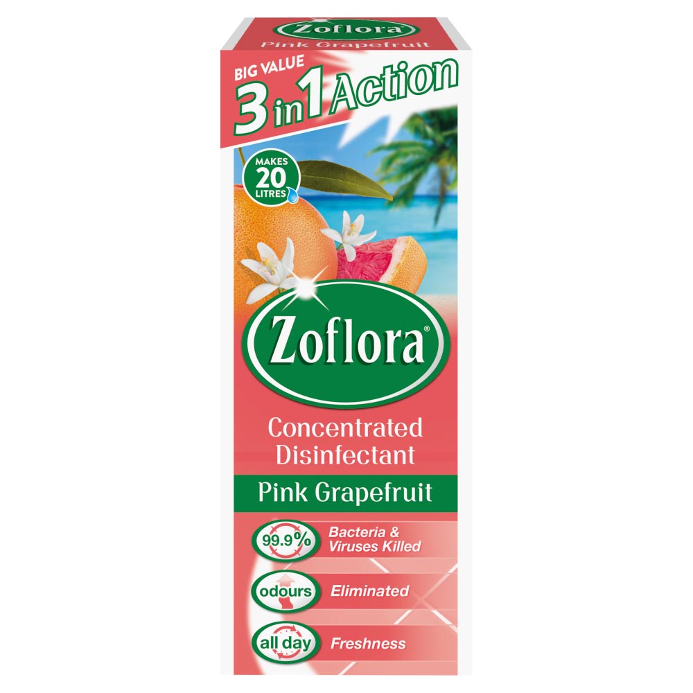 Zoflora Concentrated Disinfectant Pink Grapefruit 500ml Image