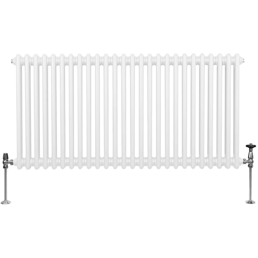 Monster Shop 5053 BTU White Traditional 2 Column Radiator 600 x 1192mm Image 1