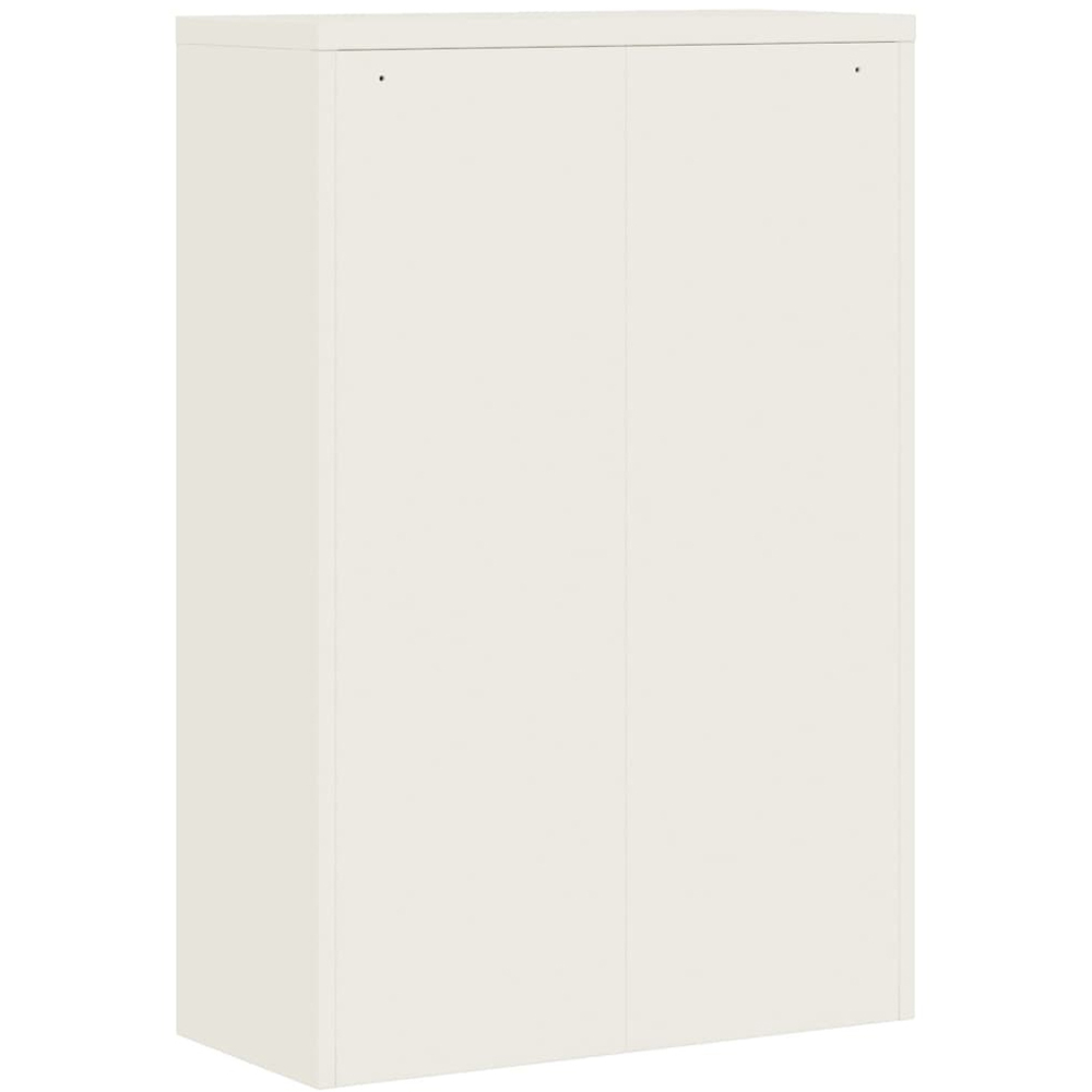 vidaXL 2 Door White Steel File Cabinet Image 6