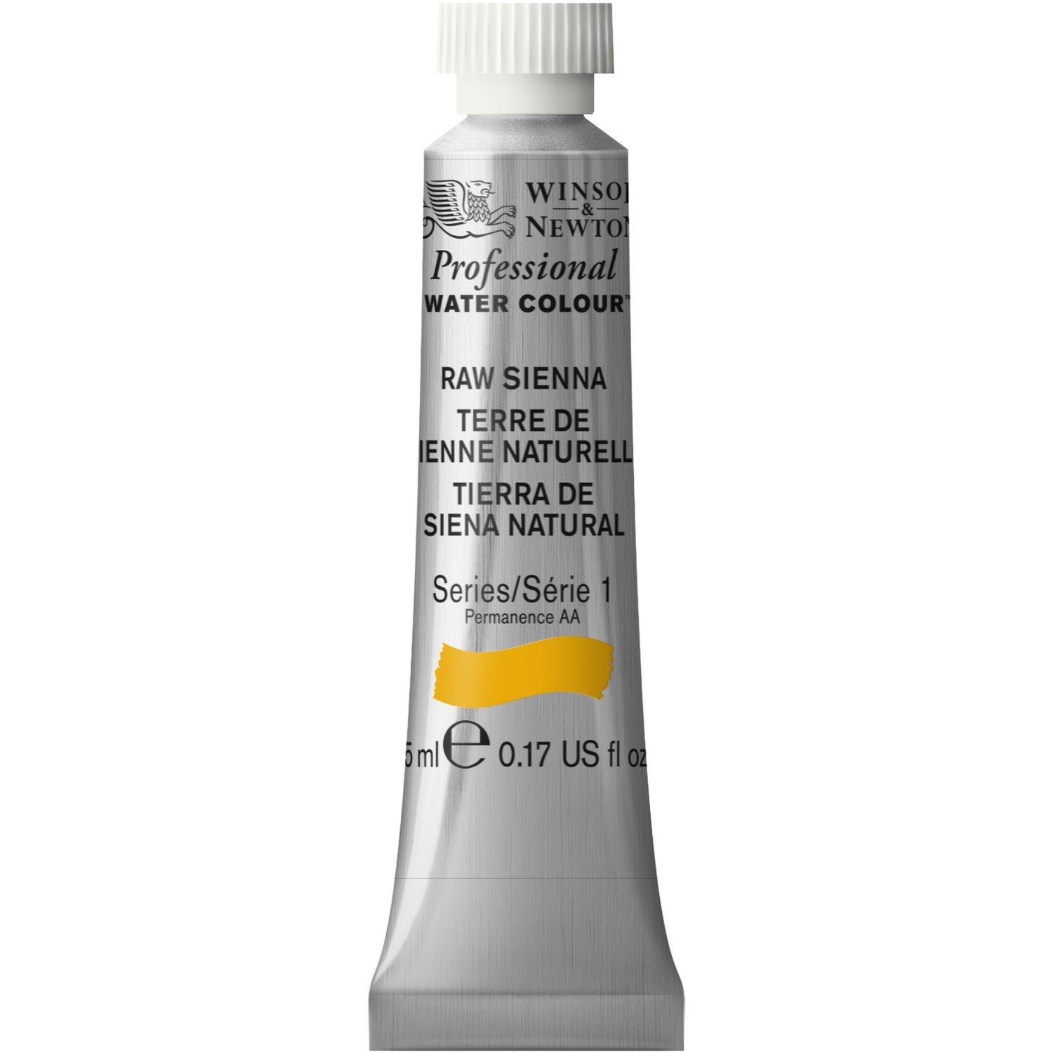Winsor and Newton 5ml Professional Watercolour Paint - Raw Sienna Image 1