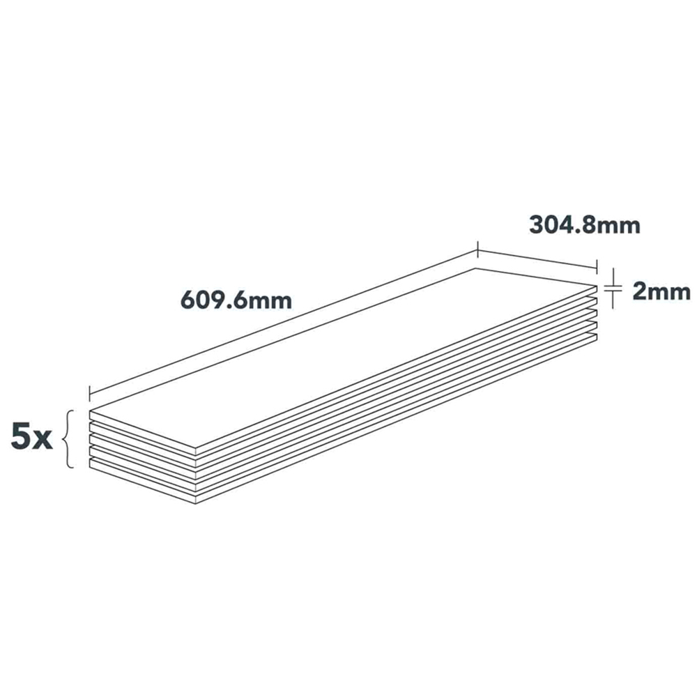 Plancs Flooring Natural Marble Self Adhesive Floor Tiles 0.93sqm Image 6