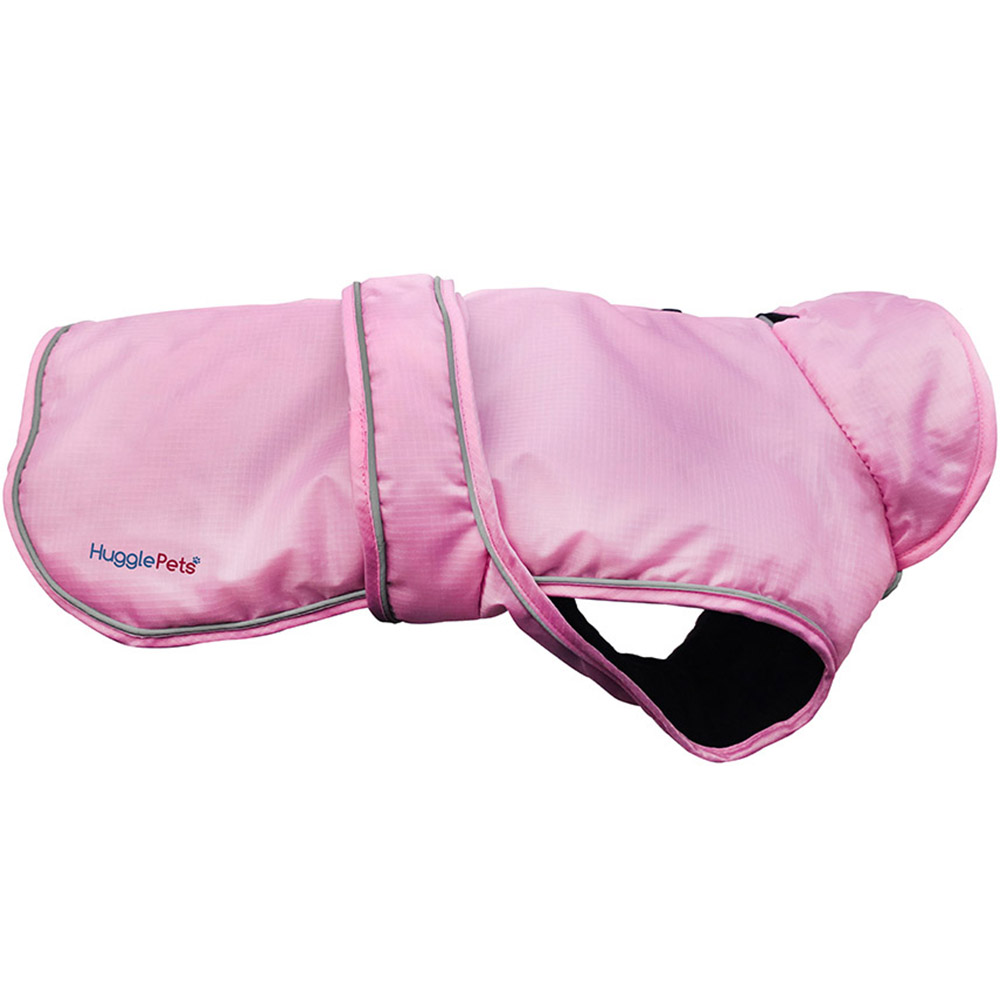HugglePets Small Arctic Armour Waterproof Thermal Pink Dog Coat Image 2