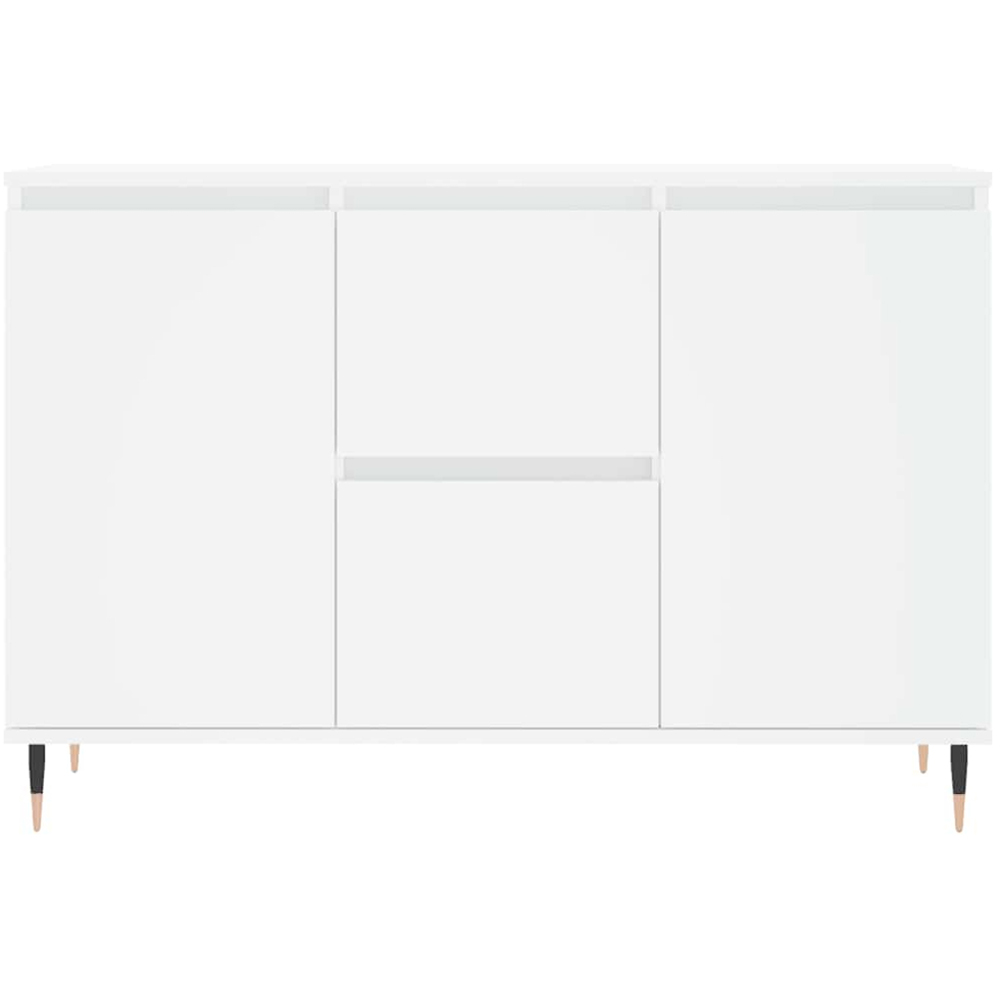 vidaXL 2 Door 2 Drawer White Sideboard Image 5