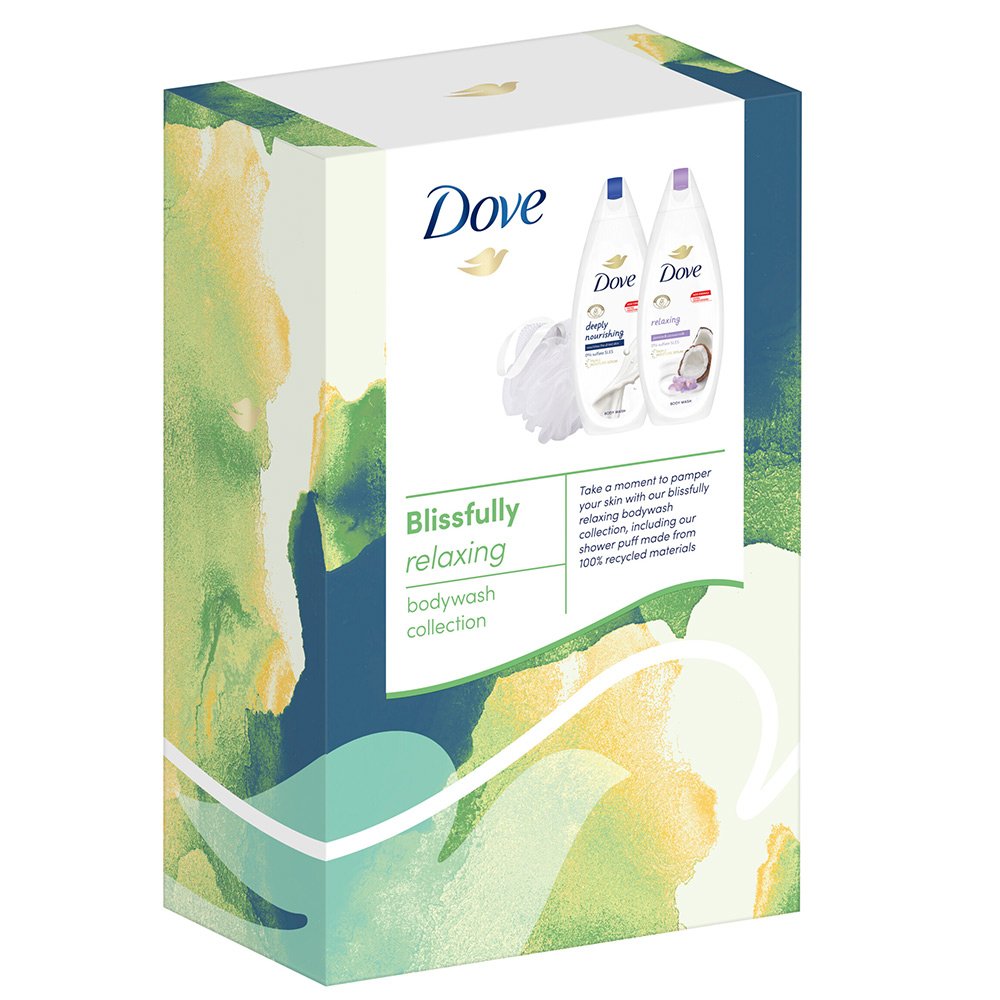 Dove Blissfully Relaxing Body Wash Collection Gift Set Image 1