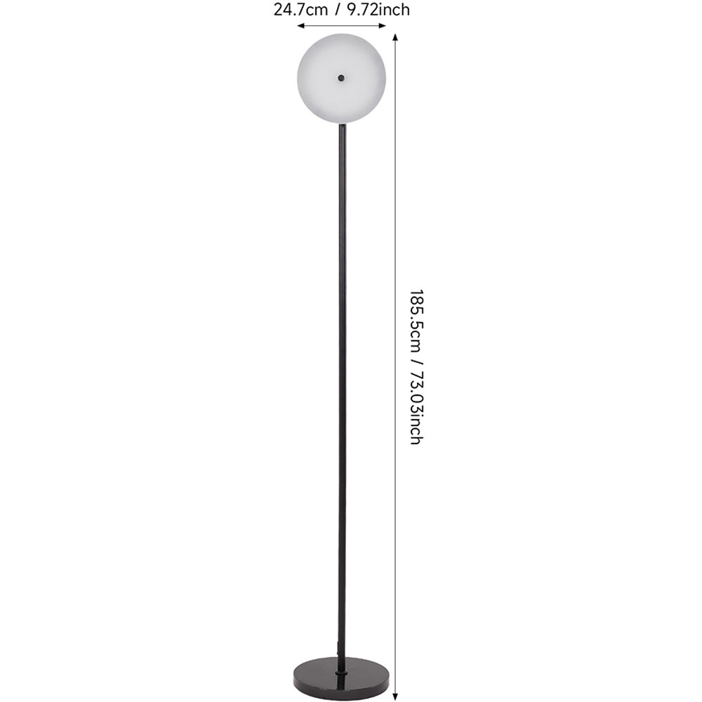 Living and Home Black Dimmable LED Floor Lamp with Remote Image 8