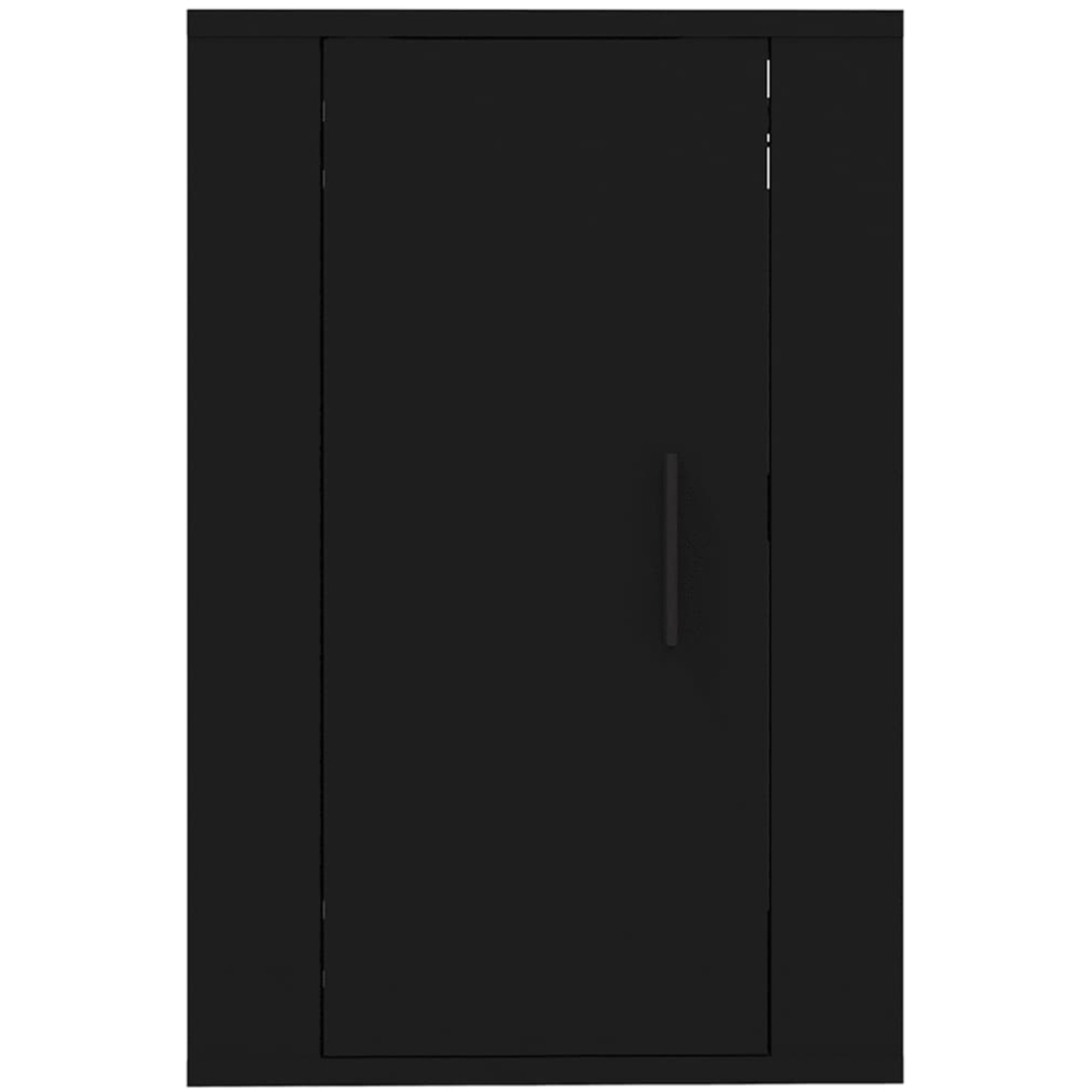 vidaXL Single Door Black Wall Mounted TV Cabinet Image 5