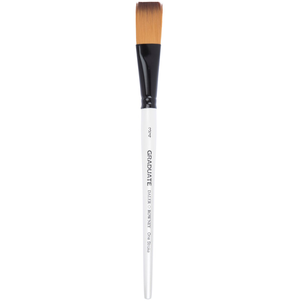 Daler-Rowney Graduate Synthetic One Stroke Short Handle Brush Image 2