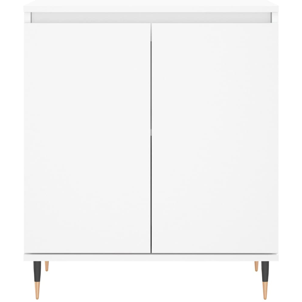 vidaXL 2 Door White Sideboard Image 3