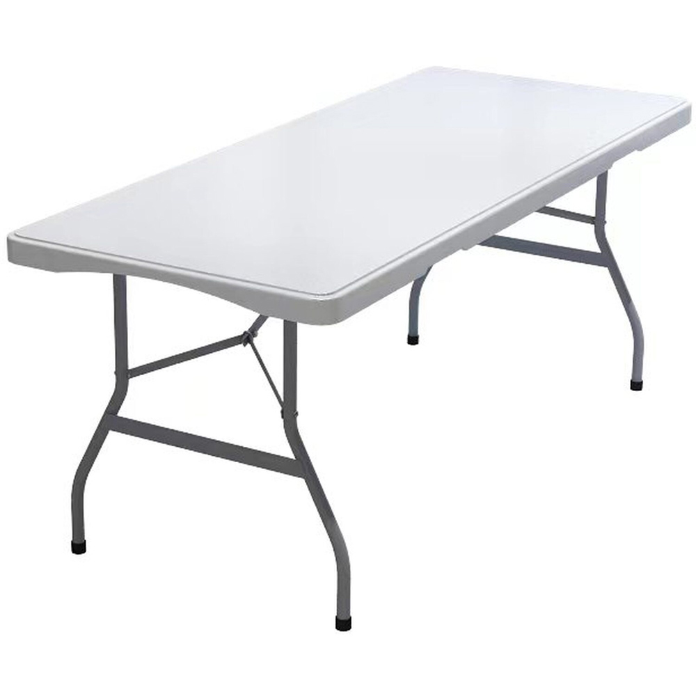 White Foldable Banquet Table 90 x 75cm Image 3