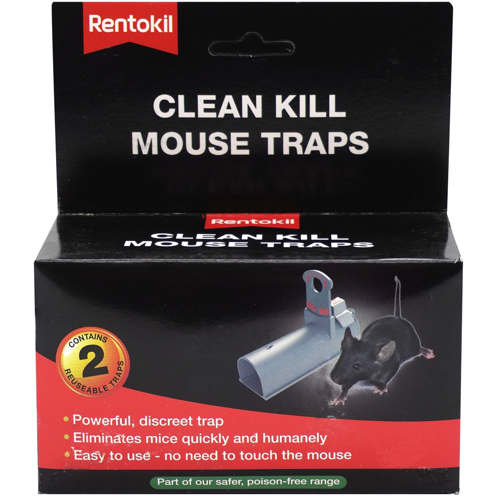 Rentokil Clean Kill Mouse Trap 2 Pack Image 1