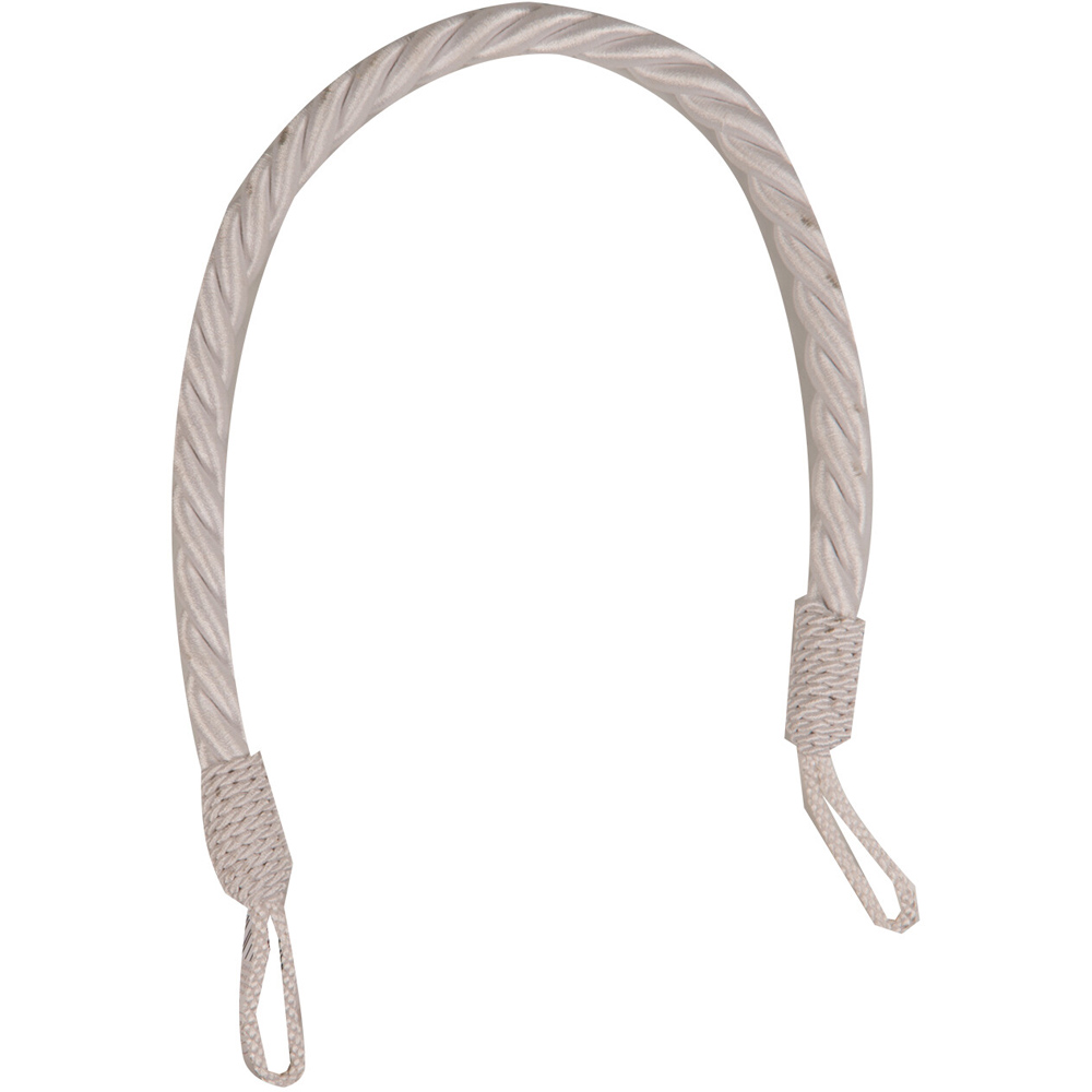 Cotton White Rope Curtain Tie Back 80cm Image