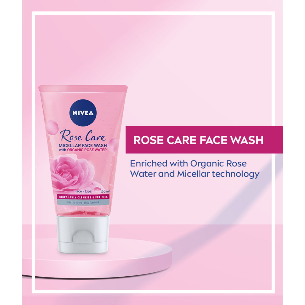 Nivea MicellAIR Rose Micellar Water Face Wash Gel Image 2