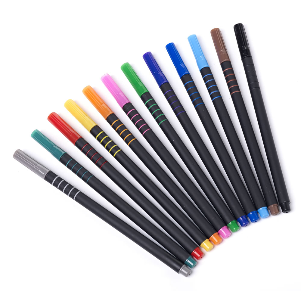 Wilko Colour Fine Liners 12 pack Image