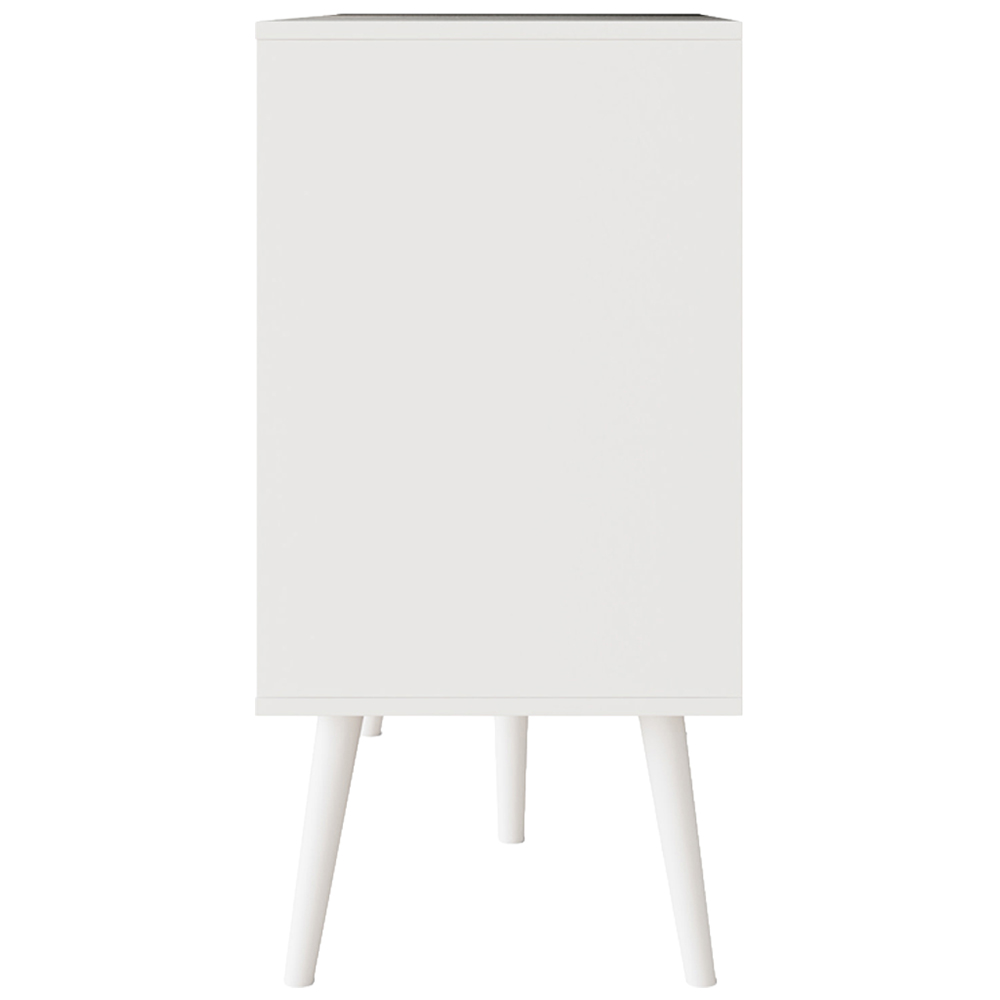 GFW Jaxon 2 Drawer 2 Shelf White Turntable Stand Image 6