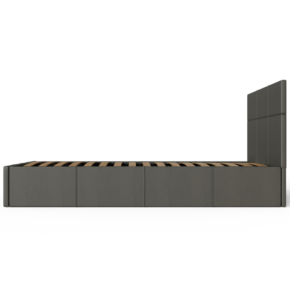 GFW Single Grey End Lift Ottoman Bed Image 6