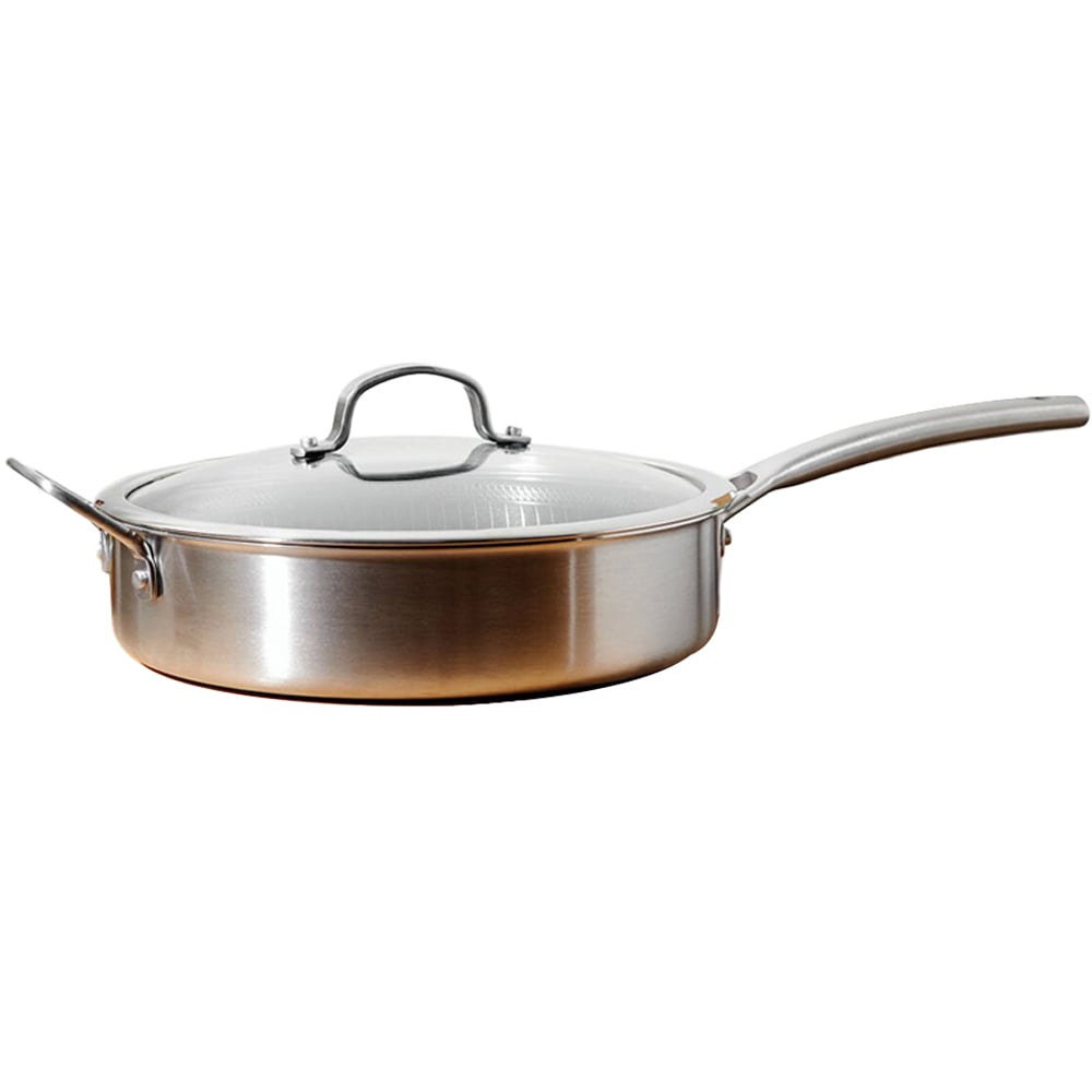 Kitchen Master Hex Stainless Steel Saute Pan - Silver Image 1
