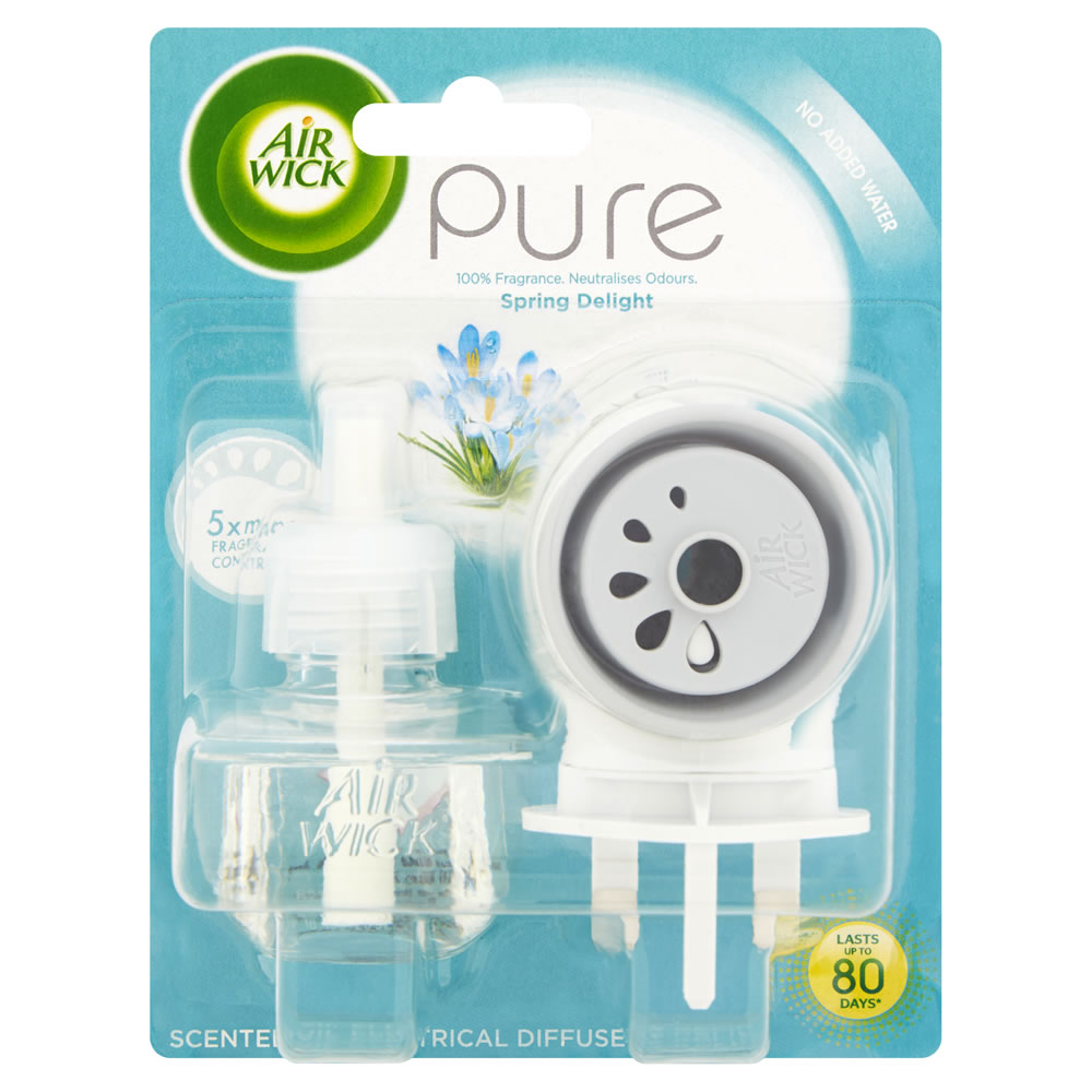 Air Wick Pure Spring Delight Scented Oil Diffuser and Refill 19ml Image