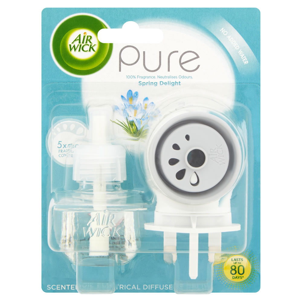 Air Wick Pure Spring Delight Scented Oil Diffuser and Refill 19ml Wilko