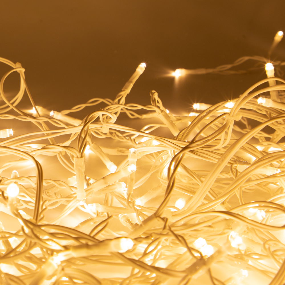 The Christmas Workshop 240 Warm White LED Multi-Function Icicle Chaser Light 5.6m Image 2