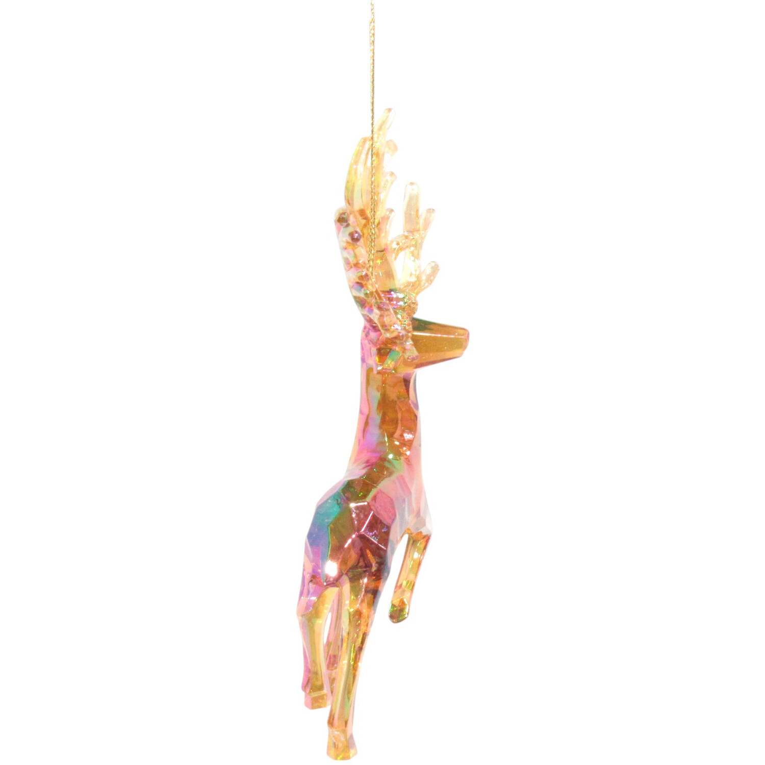 Dark Amber Iridescent Deer Amber Image 8