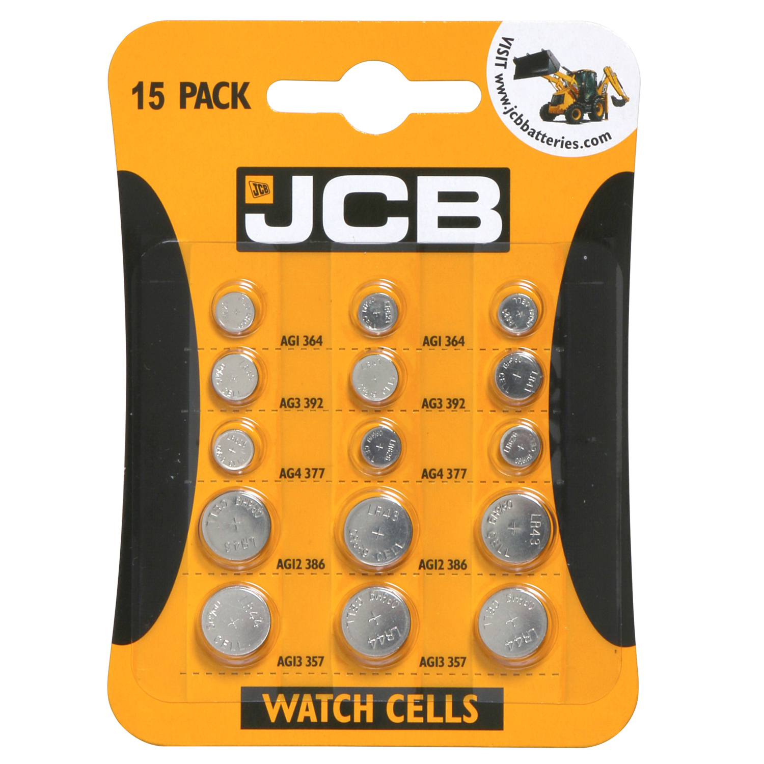 JCB Watch Cell Multi 15 Pack Image