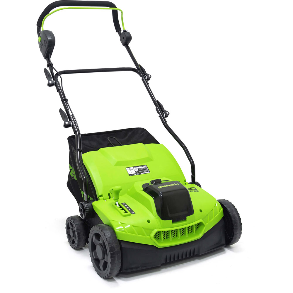 Greenworks 40V Cordless Lawn Scarifier and Dethatcher Tool Only Image 2