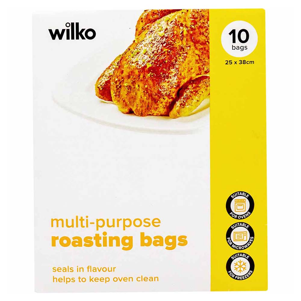 Wilko Multi Purpose Roasting Bags Clear 10 Pack Image 1