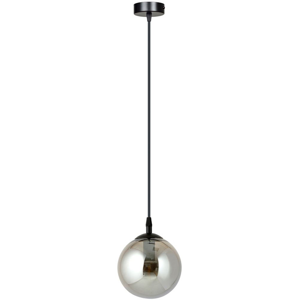 Emibig Cosmo Single Light Graphite Shade Black E14 Ceiling Pendant Light Image 1