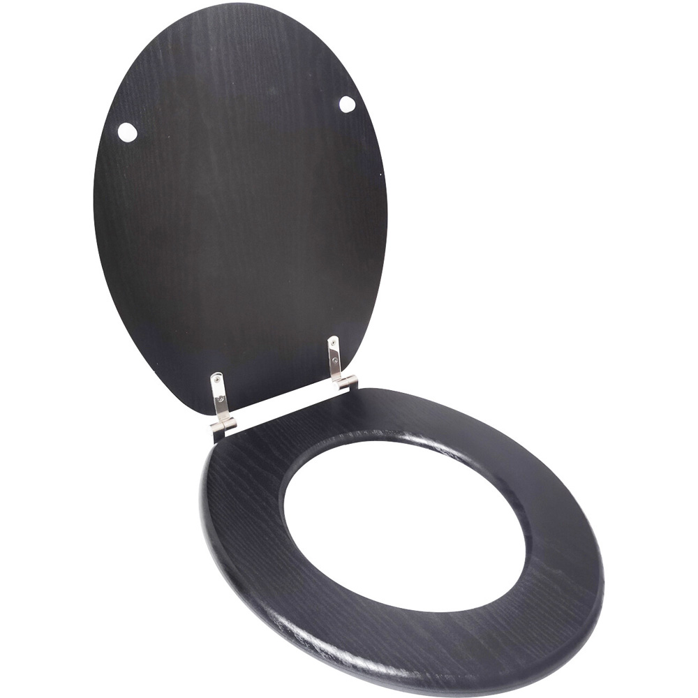 Washed Blackwood MDF Toilet Seat Image 2