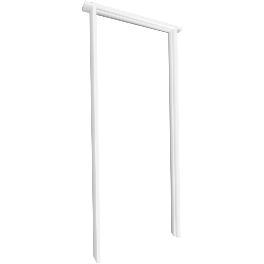 JB Kind Trenched Hardwood White Primed Internal Door Lining Set 2070 x 133mm Image 1