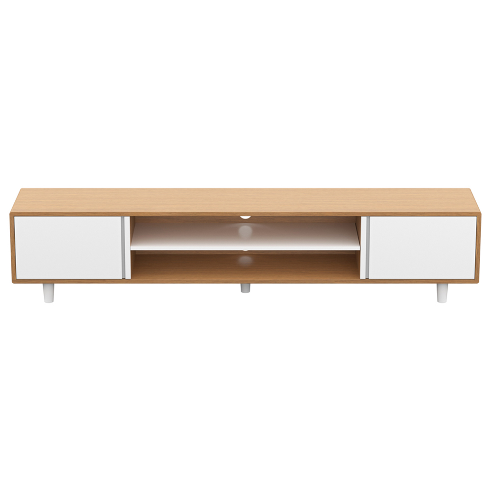 AVF Harbour Light Wood and White TV Unit Image 4