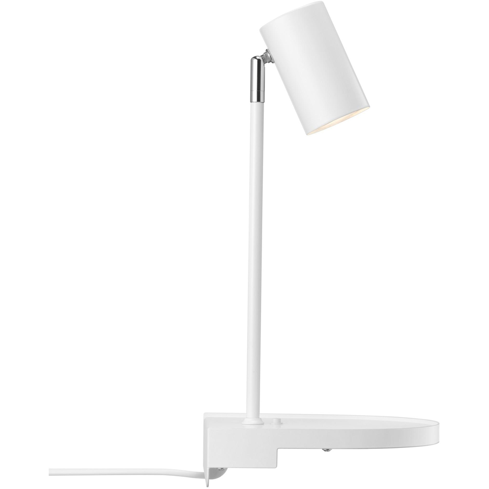 Nordlux Cody White Wall Lamp with Shelf Image 6