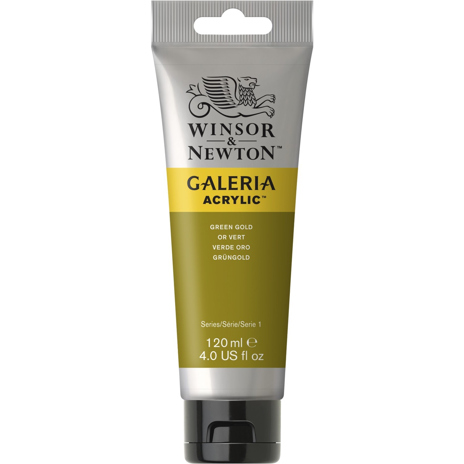 Winsor and Newton 120ml Galeria Acrylic Colour Paint - Green Gold Image