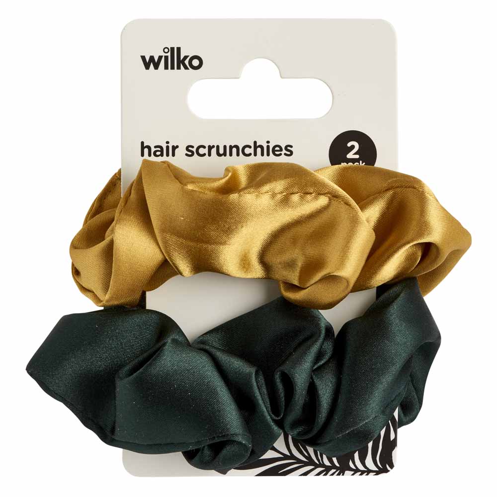 Wilko Green Scrunchie 2 Pack Image 2