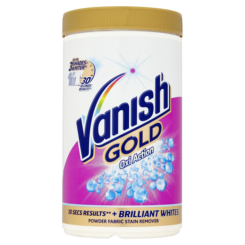 Vanish Oxi-Action Gold Fabric Stain Remover White 1.35kg Image