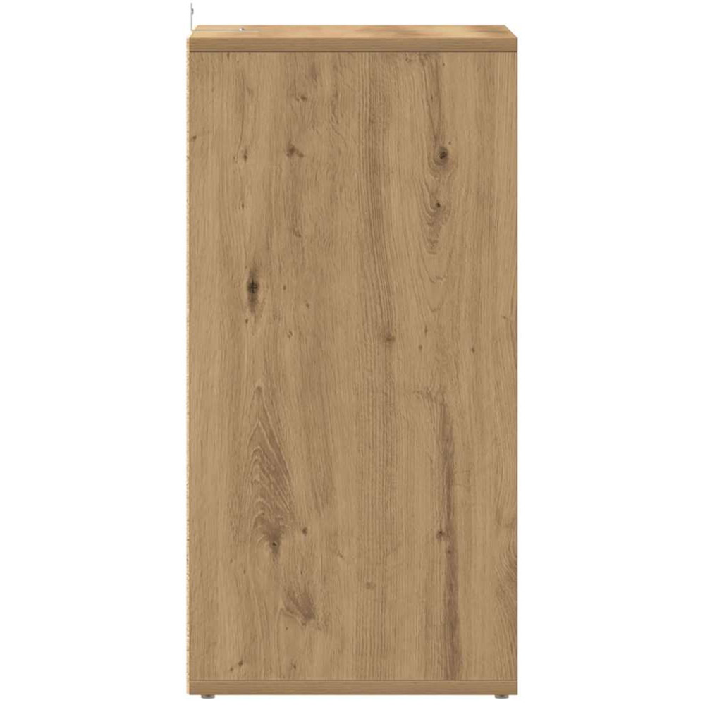 vidaXL Single Door 2 Open Shelf Artisan Oak TV Cabinet Image 6